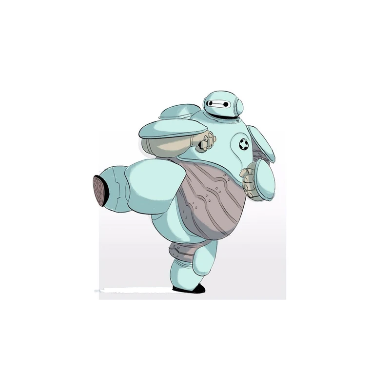 استیکر لپ تاپ و موبایل مدل انیمیشن طرح شش ابر قهرمان بیمکس Big Hero 6 Baymax کد 2725