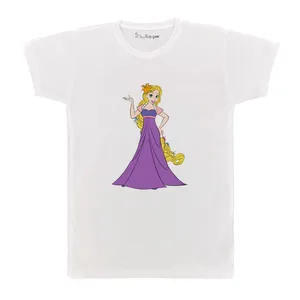 تی شرت بچگانه پرمانه طرح گیسو کمند کد pmt.528