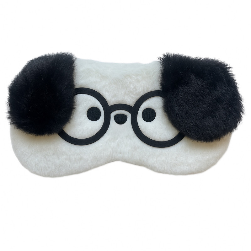 چشم بند خواب مدل سه بعدی کمپرس دار طرح سگ بامزه