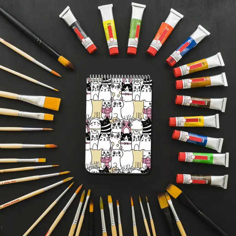 دفترچه یادداشت مستر راد طرح گربه‌های فانتزی مدل Pop کد fiory 1884