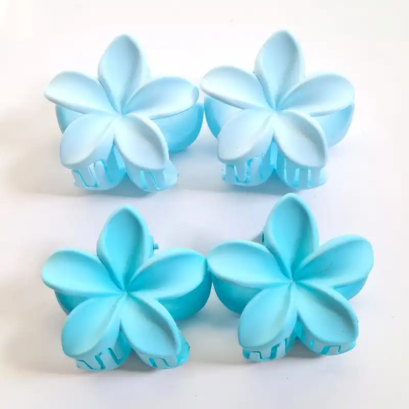 کلیپس مو زنانه مدل پلومریا پنج پر بسته 2 عددی