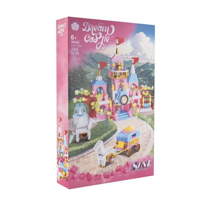 ساختنی 743 تکه مدل قلعه 8IN1 کد 061