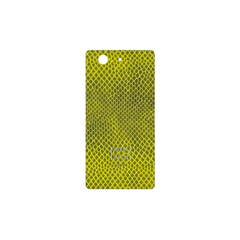 برچسب پوششی ماهوت مدل Yellow Snake Skin مناسب برای گوشی موبایل سونی Xperia Z3 Compact
