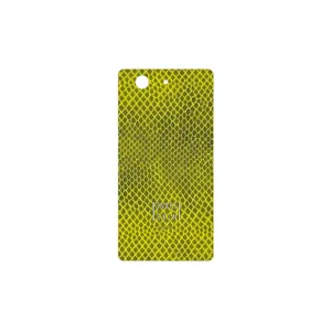 MAHOOT Yellow Snake Skin Cover Sticker for Sony Xperia Z3 Compact