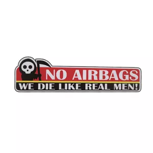  برچسب خودرو مدل گلاسه کد NO-AIRBAGS