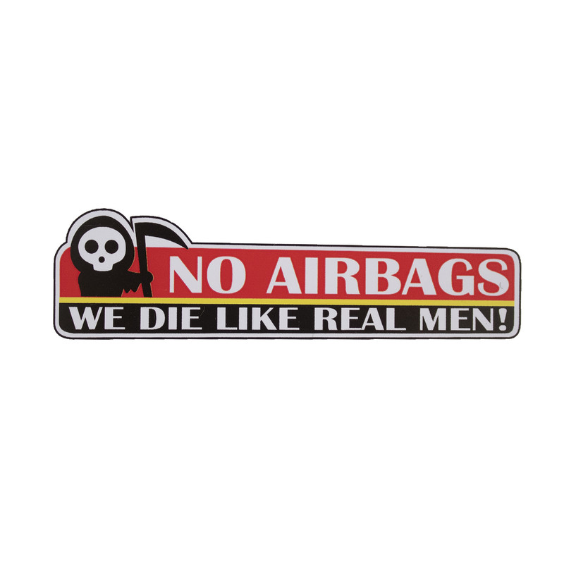 برچسب خودرو مدل گلاسه کد NO AIRBAGS