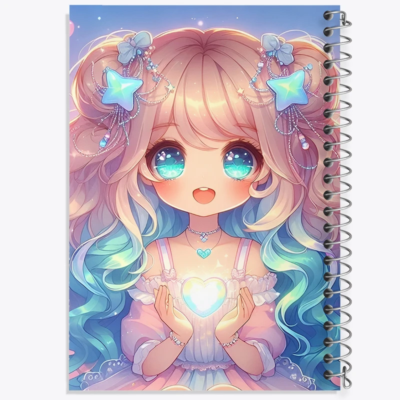 دفتر مشق 100 برگ خندالو طرح دخترانه کیوت کد F6065