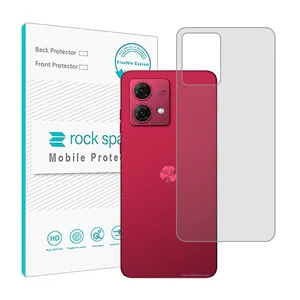 Transparent Rockspace HyGEL 2 phone back protector suitable for Motorola Moto G84 mobile phone