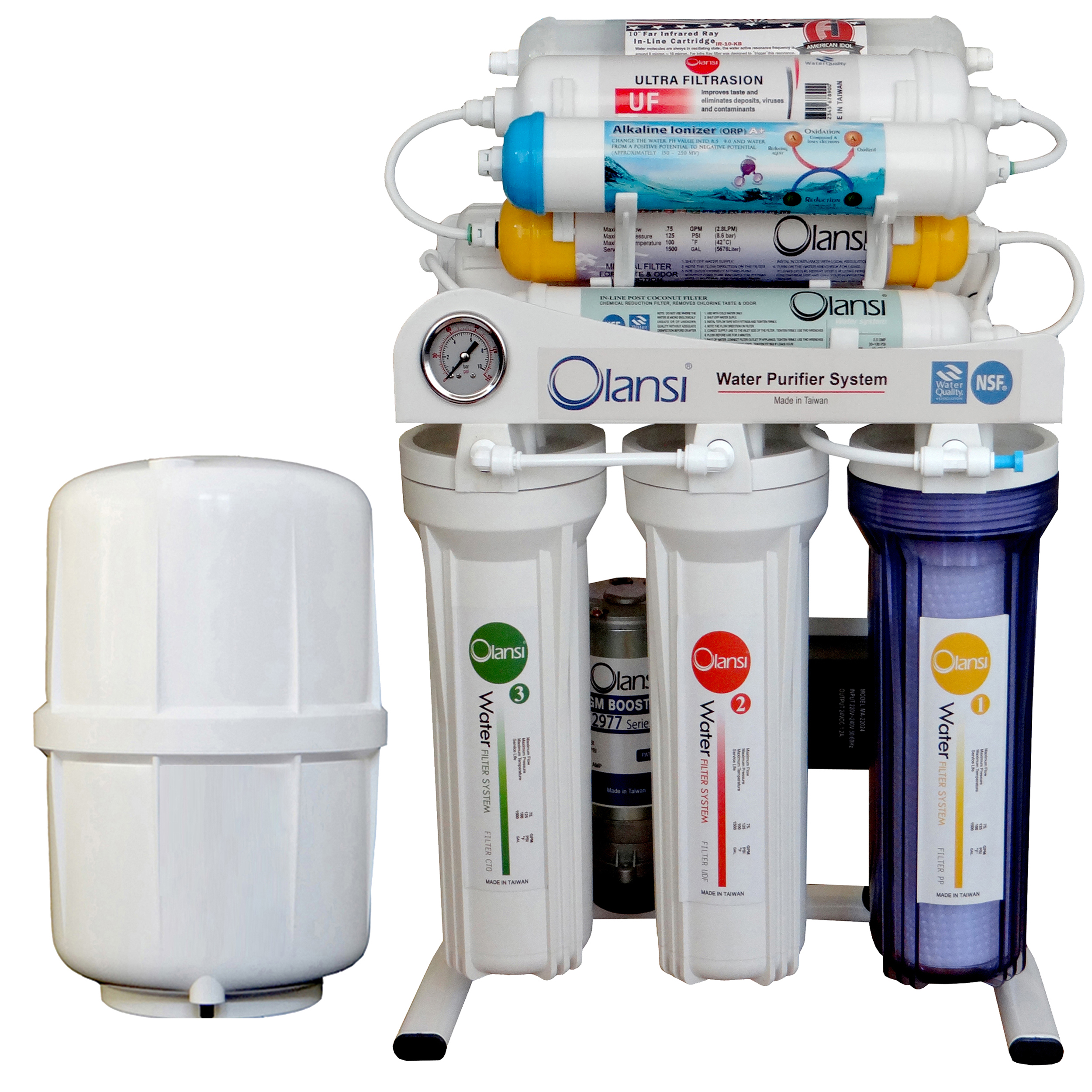 دستگاه تصفیه کننده آب اولانسی مدل  REVERSE OSMOSIS - AT8080 به همراه کیت نشتی گیر