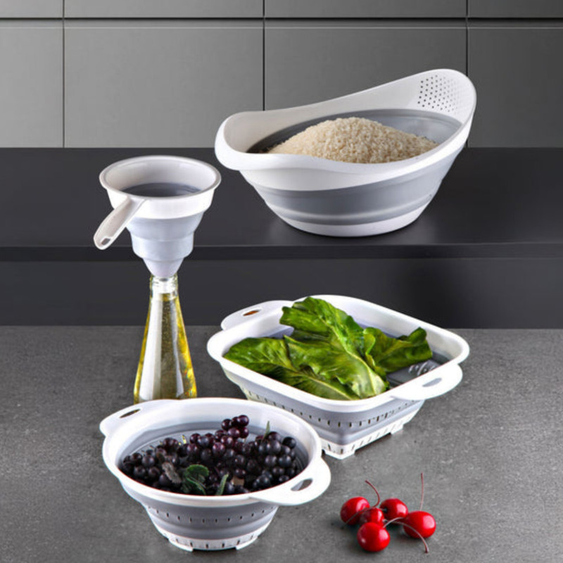 آبکش و آبگیر مدل تاشو nandy home مجموعه 4 عددی