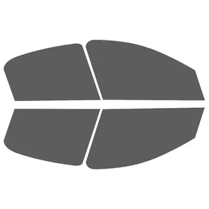 برچسب دودی شیشه خودرو پرشین دودی مدل FT2 مناسب برای پژو 206 مجموعه 4 عددی