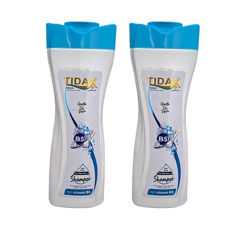 شامپو مو تیداکس مدل B5 مناسب برای موهای معمولی حجم 600 میلی لیتر مجموعه 2 عددی