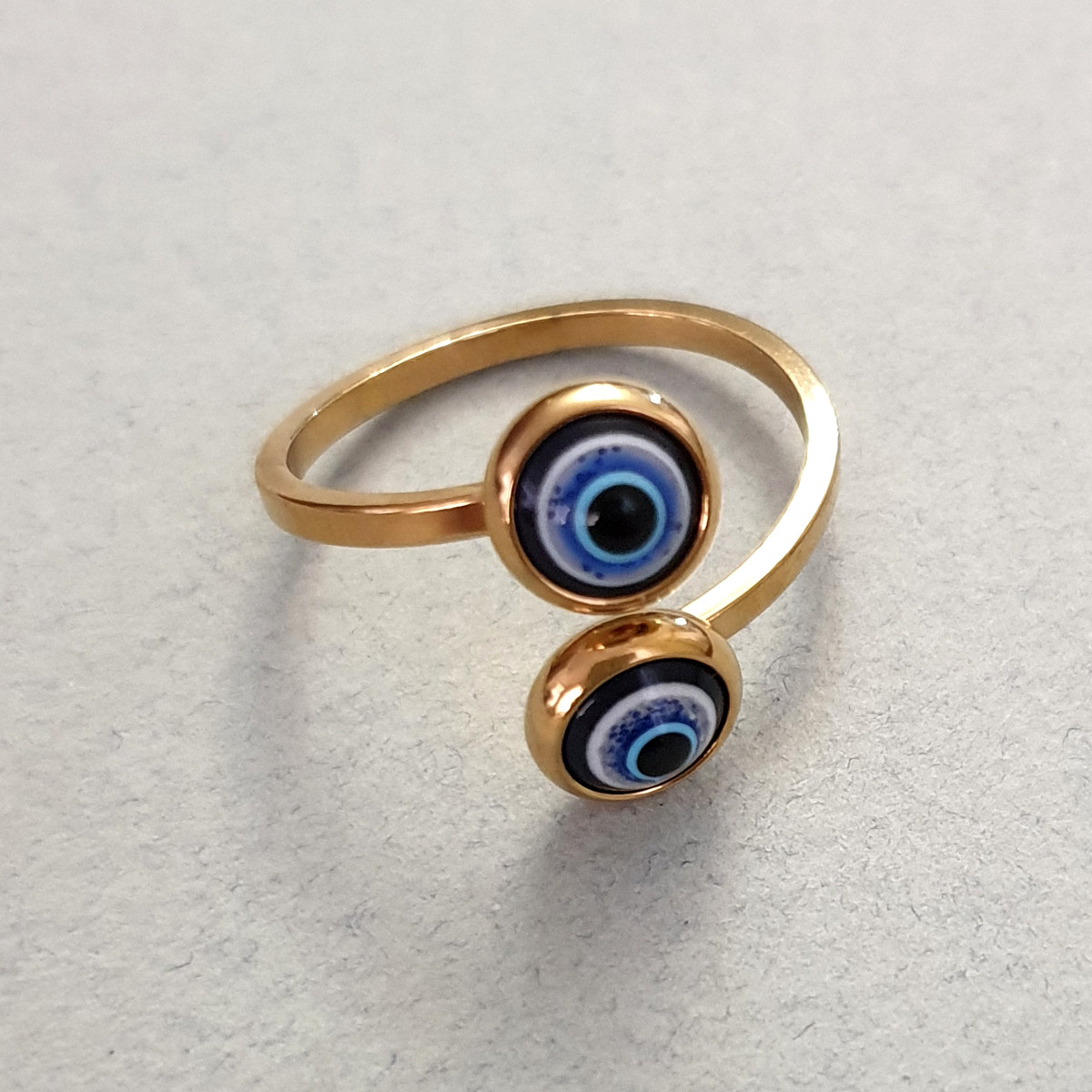 انگشتر زنانه مدل چشم نظر كد RNG12-GL