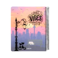 دفتر مشق 200 برگ سم مدل سه بعدی طرح Vibes