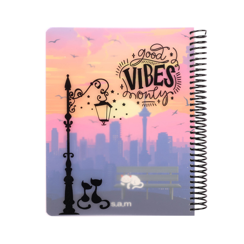 دفتر مشق 100 برگ سم مدل سه بعدی طرح Vibes