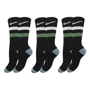 جوراب ورزشی ساق بلند مردانه کد 1849 بسته سه عددی