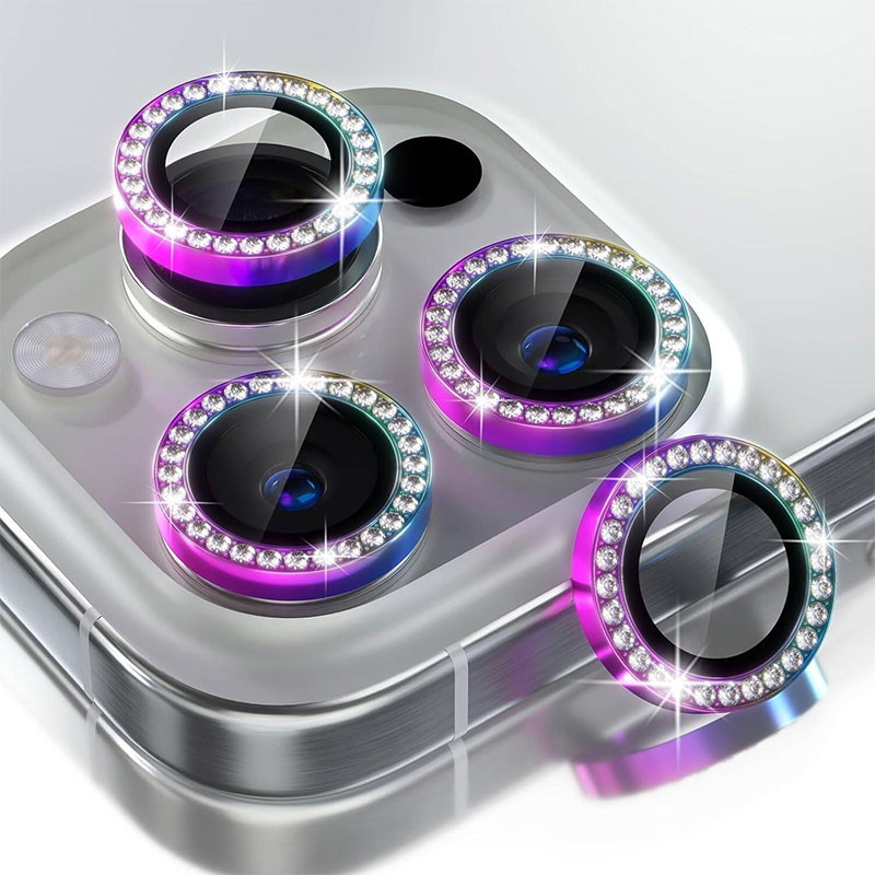 محافظ لنز دوربین کینگدام مدل Diamond Lens مناسب برای گوشی موبایل اپل iPhone 16 Pro / 16 Pro Max