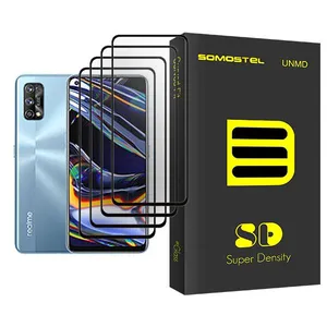 Somastel SD Glass MIX004 Screen Protector For Realme 7 Pro Pack Of 4