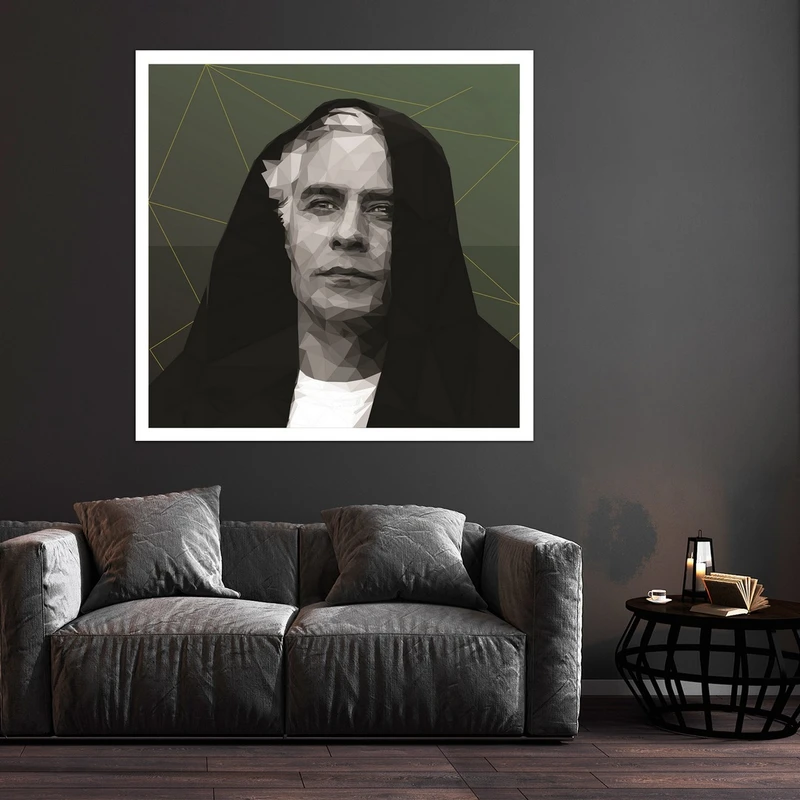 تابلو بکلیت طرح مشاهیر سینمای ایران خسرو شکیبایی مدل قاب شاسی W-S10225