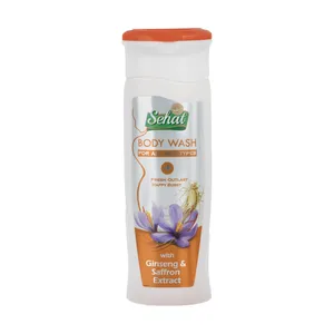 شامپو بدن صحت مدل Ginseng & Saffron Extract حجم 300 میلی لیتر