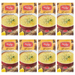 سوپ جو ترخینه -70 گرم بسته 8 عددی