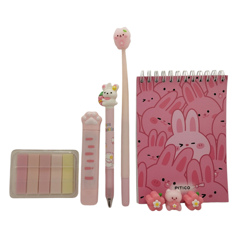 بسته لوازم تحریر مدل خرگوش کد 011 مجموعه 8 عددی