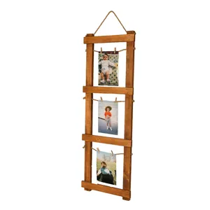 قاب عکس مدل چوبی سه تایی سایز ۷۰×۲۵سانتی متر