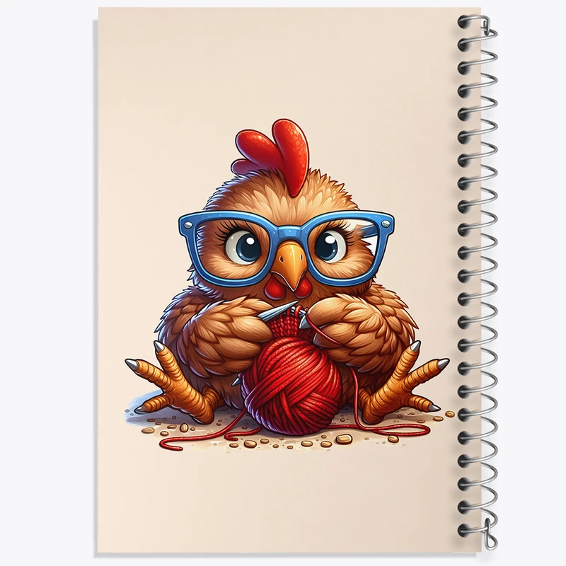 دفتر نقاشی 50 برگ خندالو طرح مرغ بامزه کد N5135