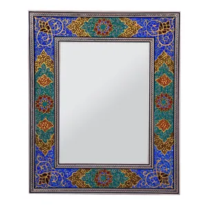 قاب آینه خاتم کاری طرح بهارستان کد AS -1824