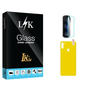 LKG LK Glass Back Protector For Samsung Galaxy M11 With Camera Lens Protector