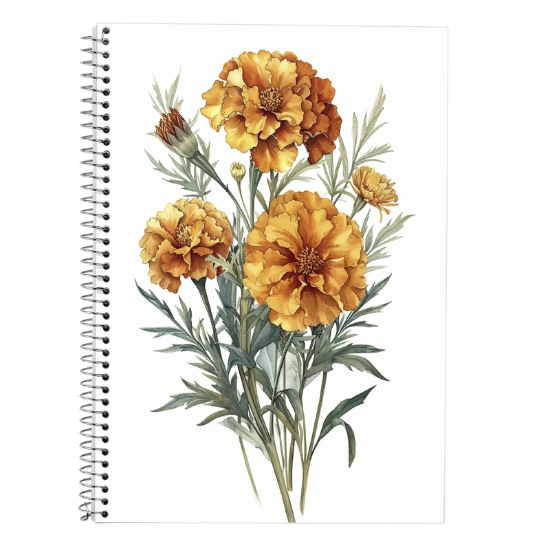 دفتر زبان 50 برگ مدوپد مدل دو خط طرح گل کد DF13933