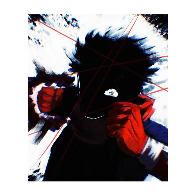 استیکر لپ تاپ و موبایل مدل انیمه طرح جوجوتسو کایسن ایتادوری یوجی jujutsu kaisen yuji itadori کد 649