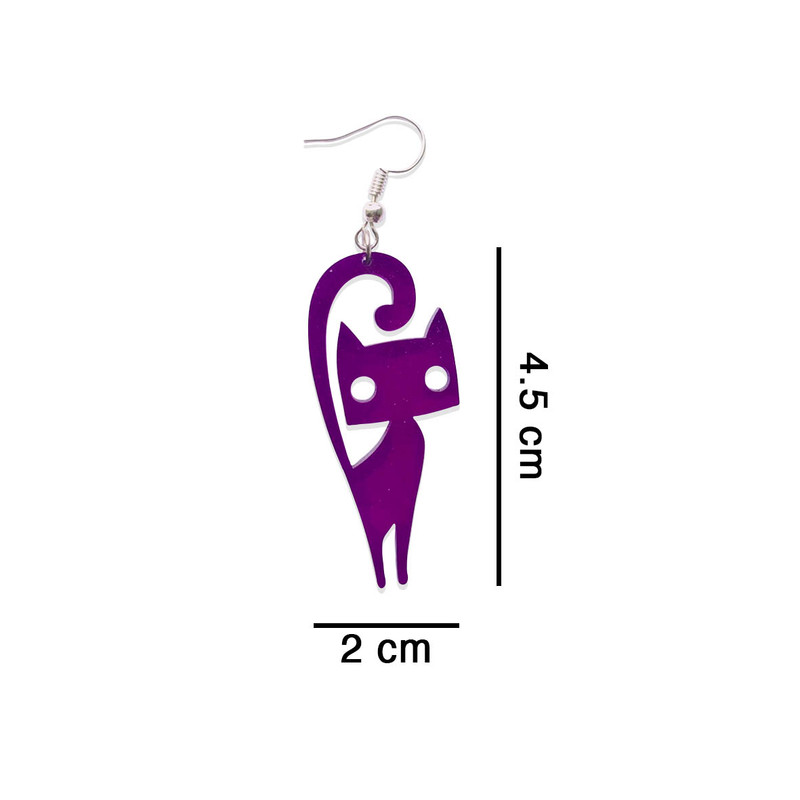 گوشواره دخترانه طرح گربه کد 003