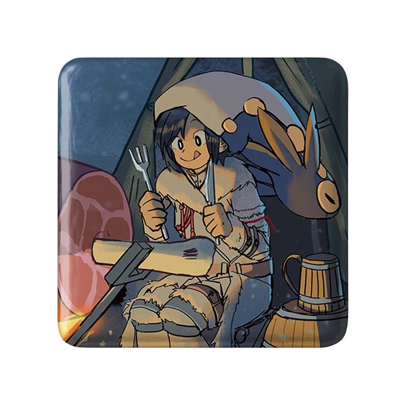 پیکسل خندالو طرح بازی شکارچی هیولا (Monster Hunter) مدل مربعی کد 33195