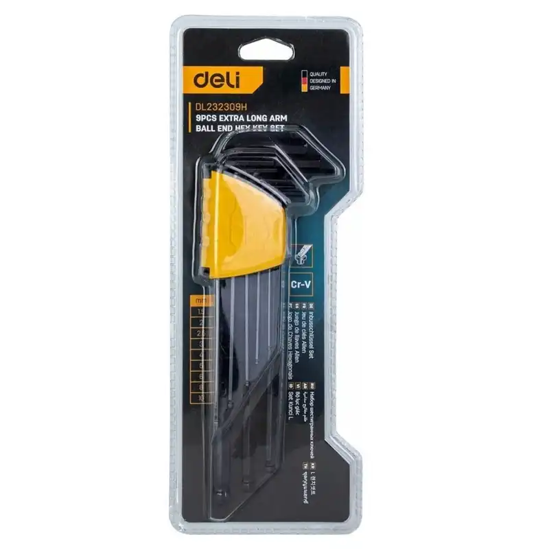 آچار آلن دلی مدل DL232309H مجموعه 9 عددی