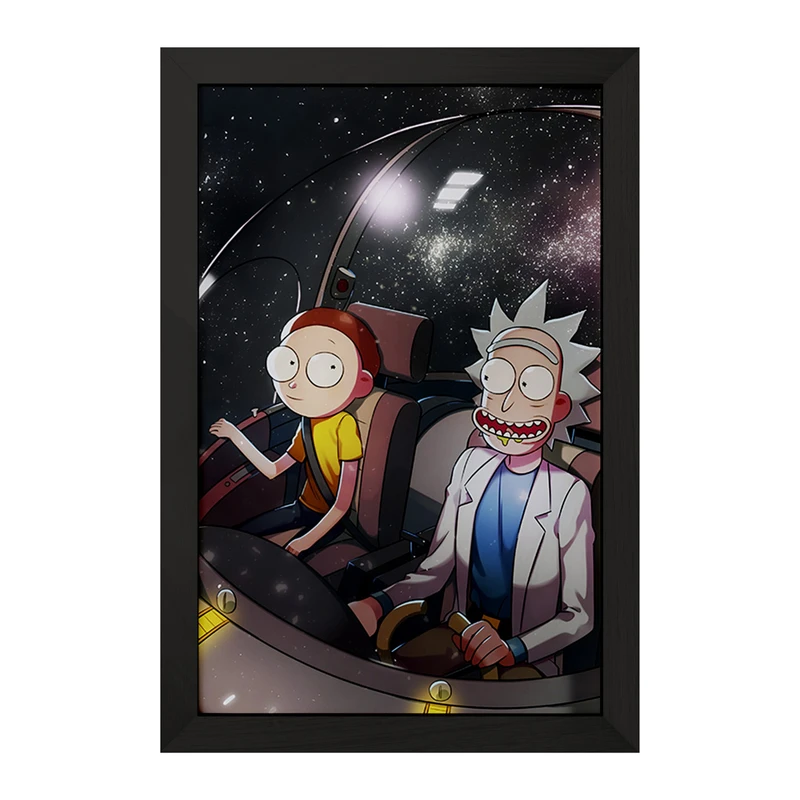 تابلو خندالو مدل ریک و مورتی (Rick and Morty) کد F4462