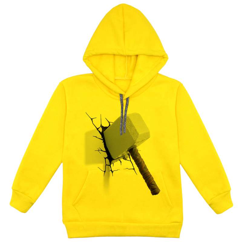هودی پسرانه مدل پتک F90 رنگ زرد