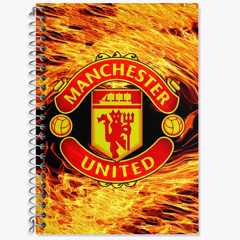 دفتر زبان 50 برگ خندالو مدل سه خط طرح باشگاه منچستر یونایتد کد 26490