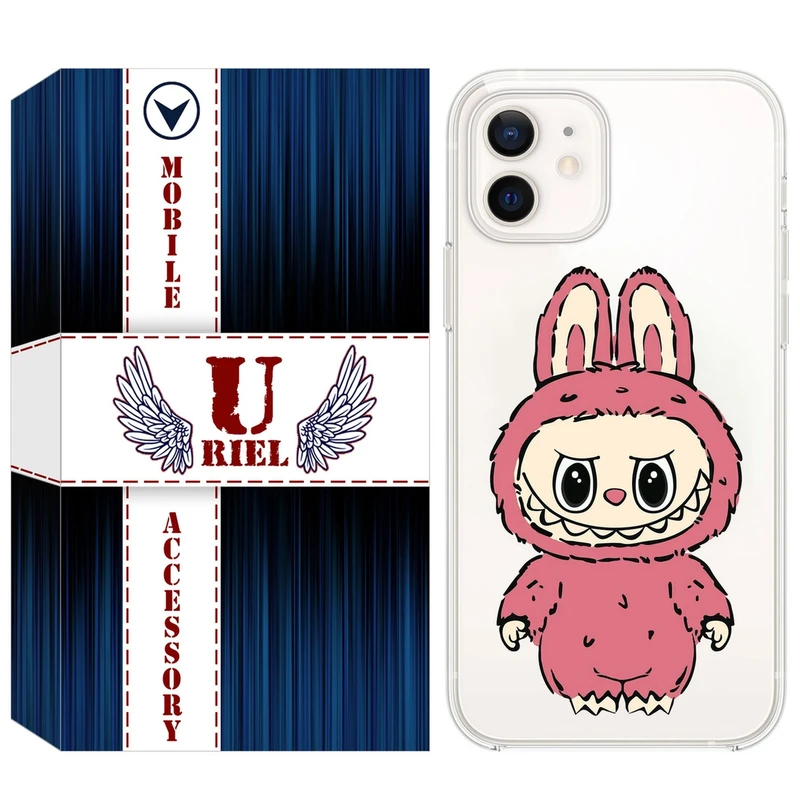 کاور یوریل مدل Clear کد 149 طرح لبوبو Labubu مناسب برای گوشی موبایل اپل iPhone 12