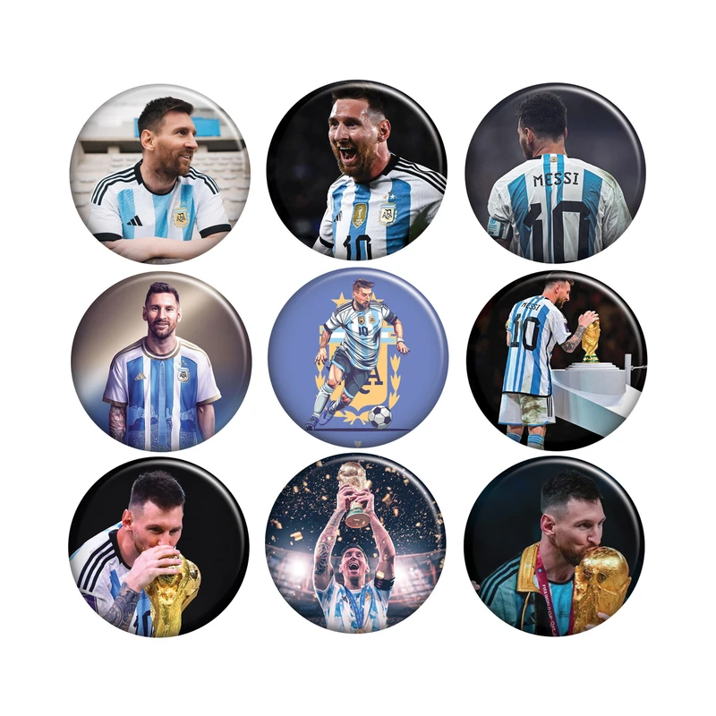 پیکسل ابیگل طرح لیونل مسی آرژانتین بارسلونا کد 006 مجموعه 9 عددی