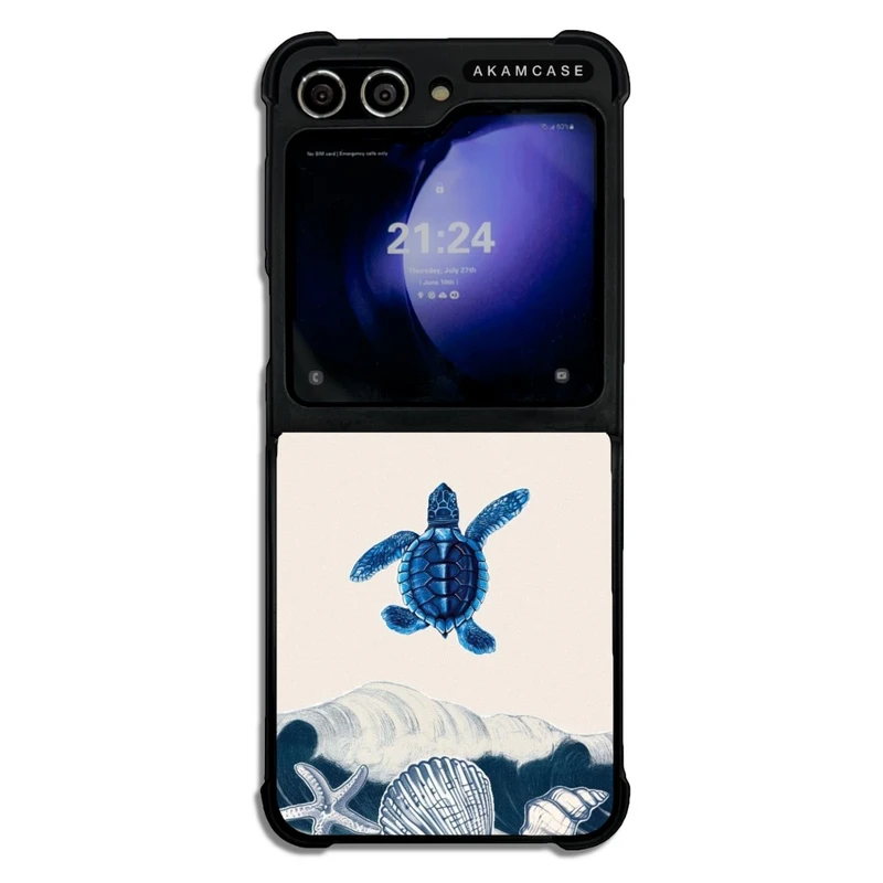 کاور آکام مدل AMC-WSGZFLIP5-BLUE-5 مناسب برای گوشی موبایل سامسونگ Galaxy Z Flip 5