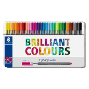 روان نویس استدلر کد 334M30 مدل Triplus Fineliner Brilliant Colours بسته 30 عددی