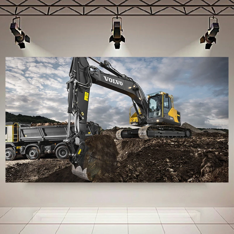 پوستر طرح بیل مکانیکی مدل ولوو کد AR9680