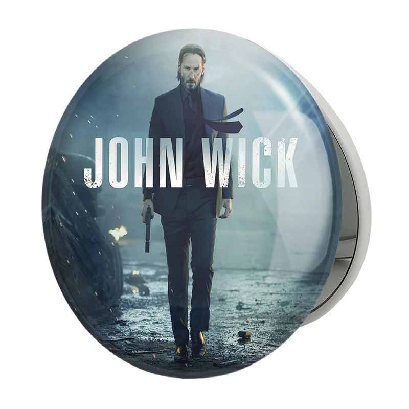 آینه جیبی خندالو طرح جان ویک John Wick مدل تاشو کد 2954 