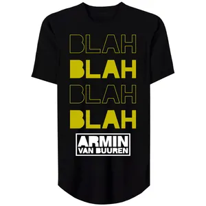 تی شرت لانگ مردانه مدل Blah Blah کد MH65