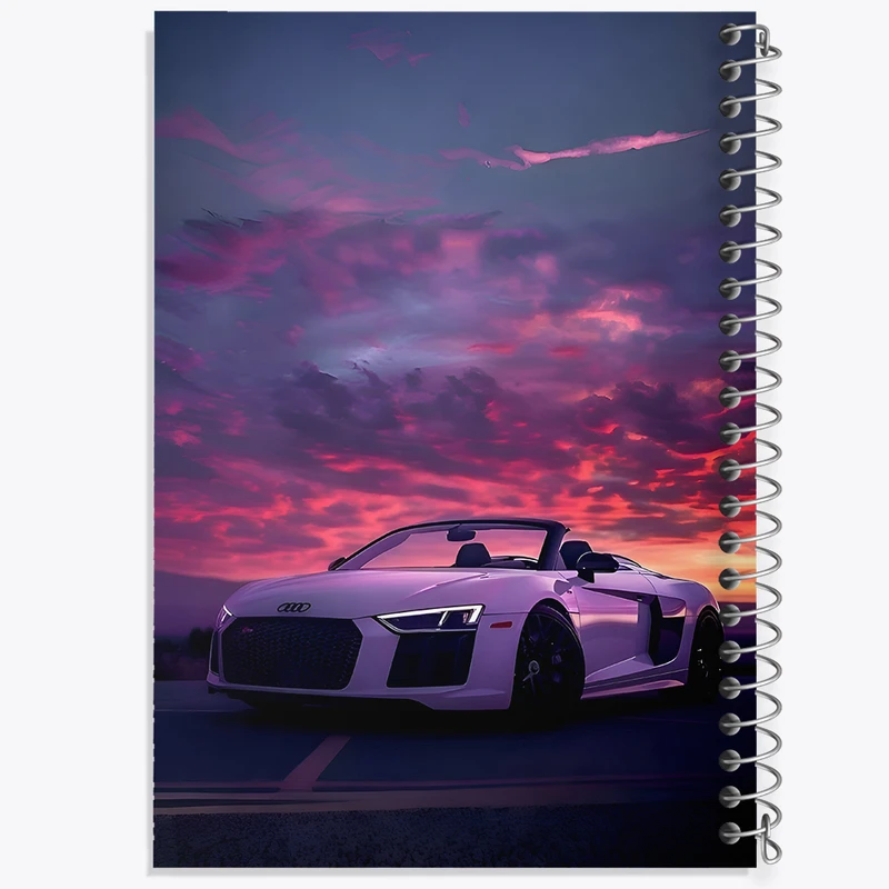 دفتر ژورنال نویسی 50 برگ خندالو مدل نقطه ای طرح ماشین اسپرت کد F5193