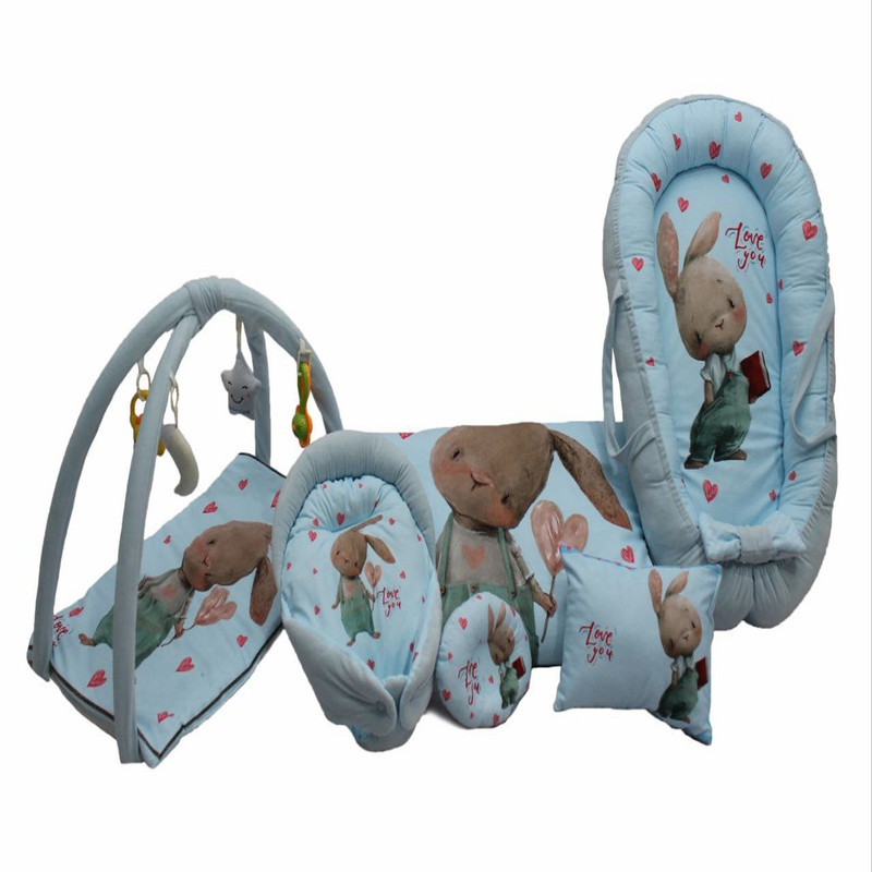 سرویس خواب هفت تکه نوزاد مدل گارد محافظ طرح خرگوش