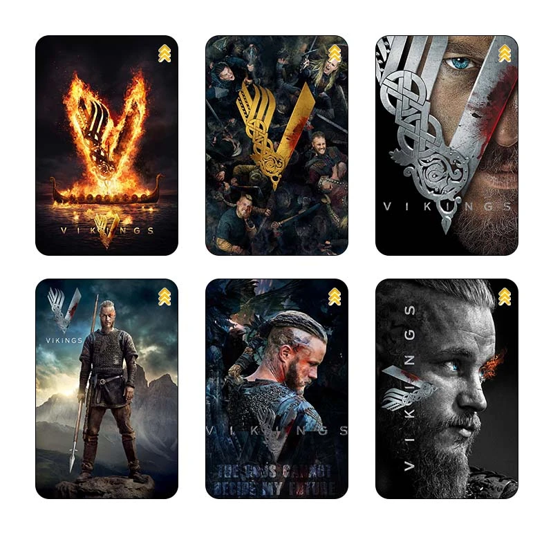 استيکر کارت کارنيکا طرح وایکینگ‌ها Vikings کد 34377 مجموعه 6 عددی