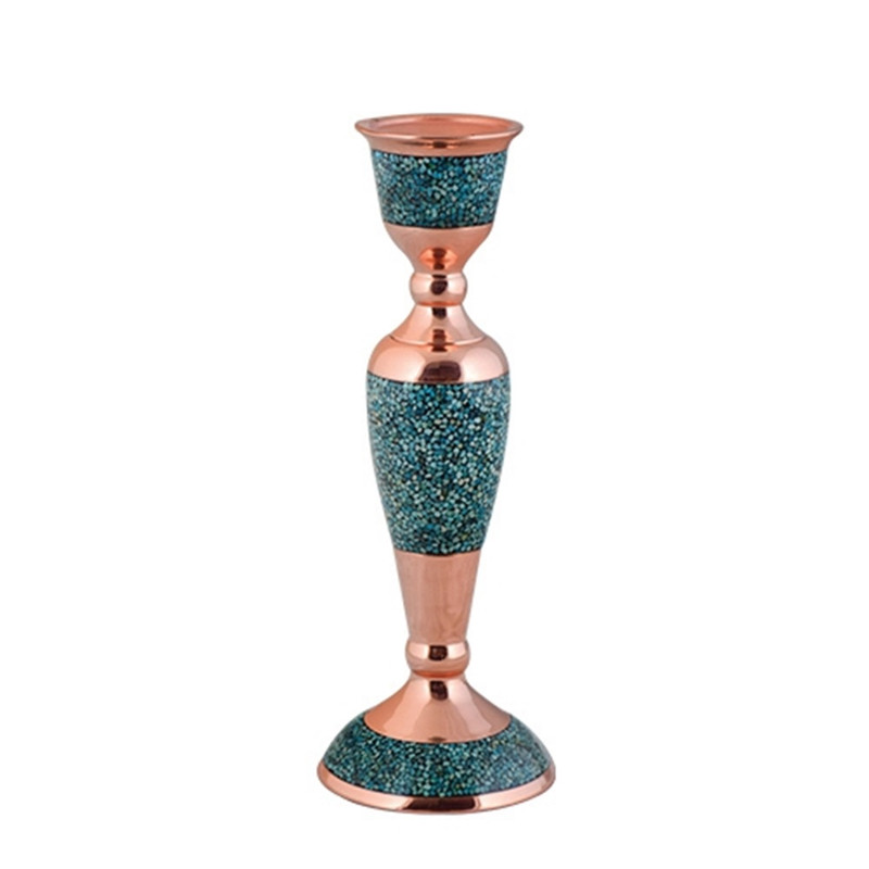شمعدان فیروزه کوبی آقاجانی کد F025