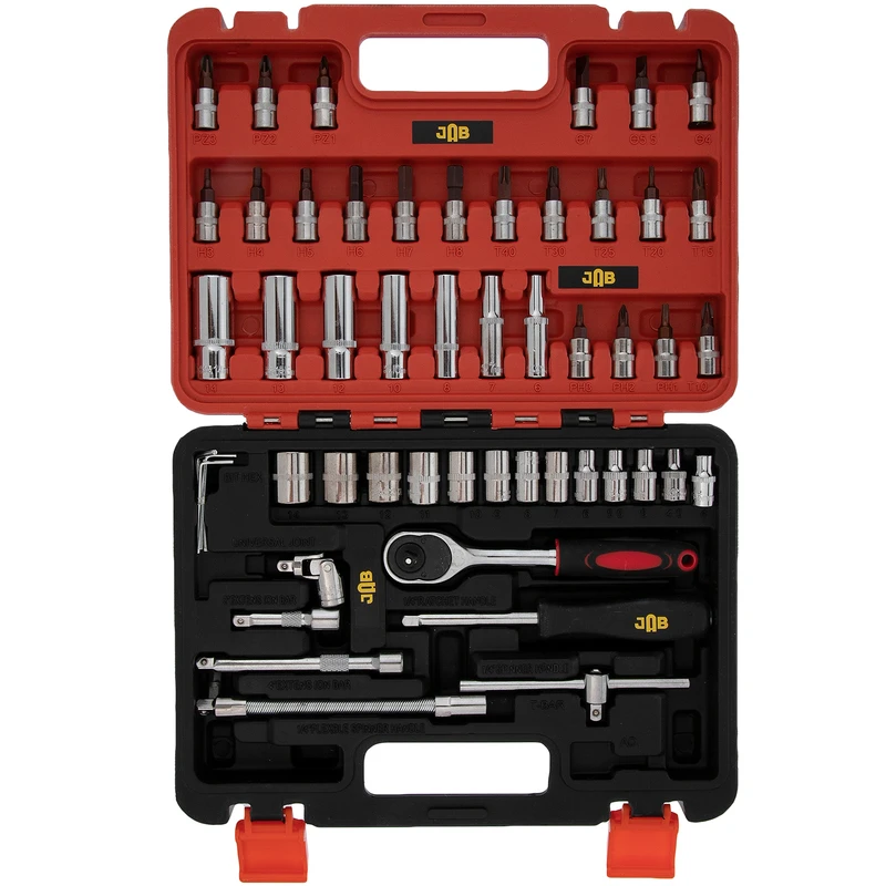 آچار بکس و سری بکس جاب مدل JB-5300 مجموعه 53 عددی 